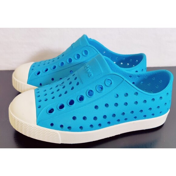 Native Bloom Little Kids Sky Blue Size C8 Unisex Slip On Lite Sandals - Picture 4 of 13